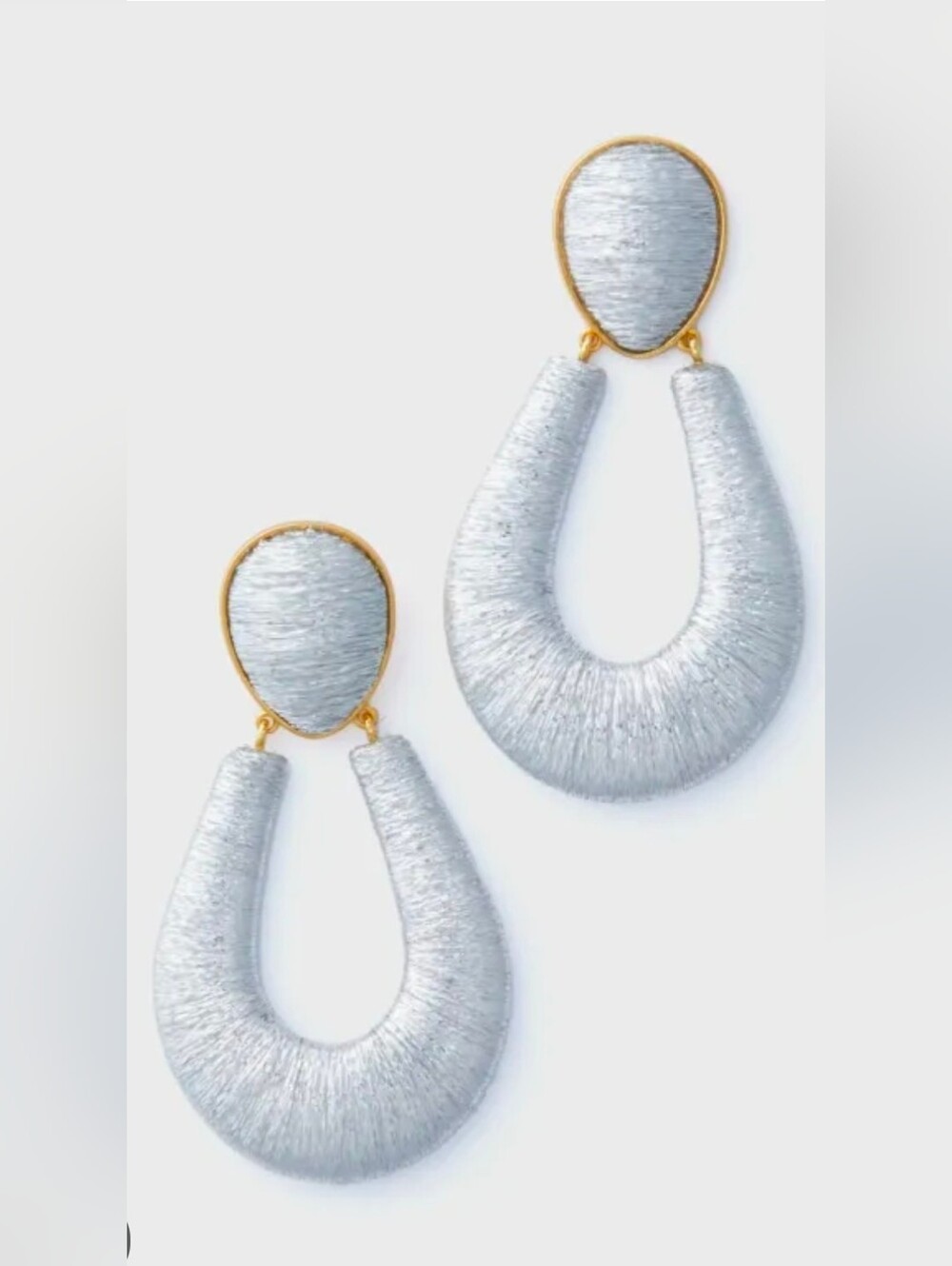NEW Tuckernuck Silver Woven Indra Earrings